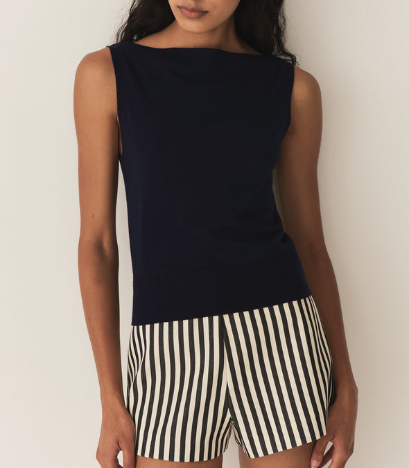 HONORE KNIT TANK -- DEEP NAVY