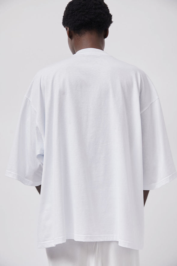 INSHADE Oversized T-Shirt with Sequins in White