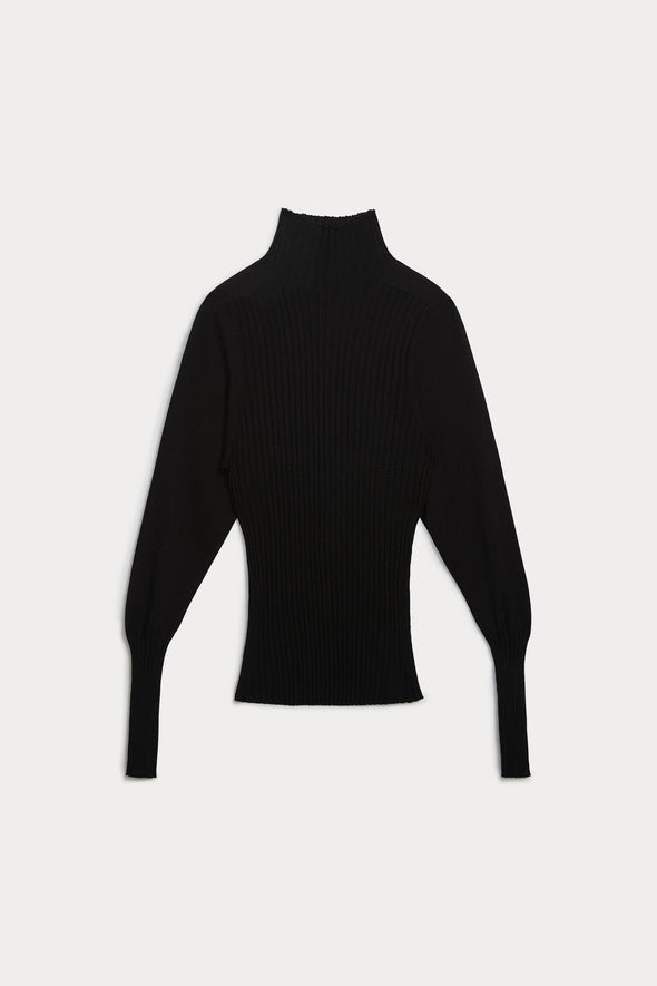 MONROW RIBBED MOCK NECK