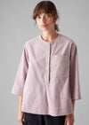 Organic Cord Patch Pocket Shirt | Wood Lilac | Women's Shirts