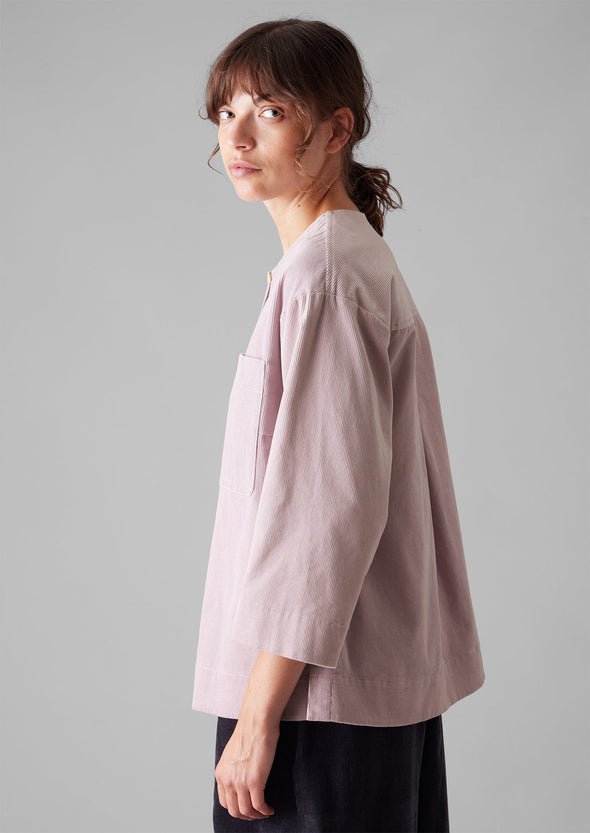 Organic Cord Patch Pocket Shirt | Wood Lilac | Women's Shirts