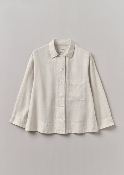 Garment Dyed Linen Shirt | Oat | Women's Shirts