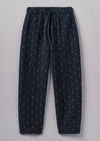 Dobby Stitch Cotton Lounge Pants | Indigo Blue | Women's Pants