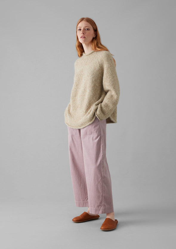 Organic Cord Barrel Leg Pants | Wood Lilac | Women's Pants