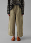 Organic Cord Barrel Leg Pants | Green Stone | Women's Pants