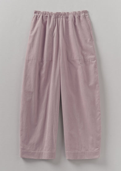 Organic Cord Barrel Leg Pants | Wood Lilac | Women's Pants