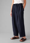 Minako Garment Dyed Linen Pants | Midnight | Women's Pants