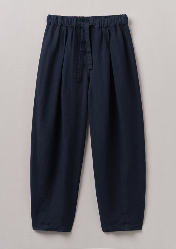 Minako Garment Dyed Linen Pants | Midnight | Women's Pants