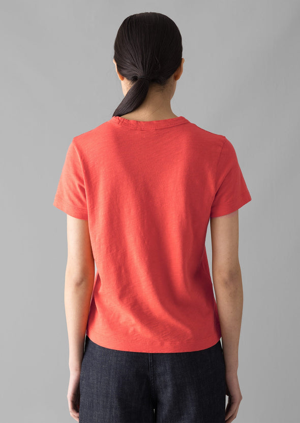 Sadie Organic Cotton Boy Tee | Poppy | Women's Tees