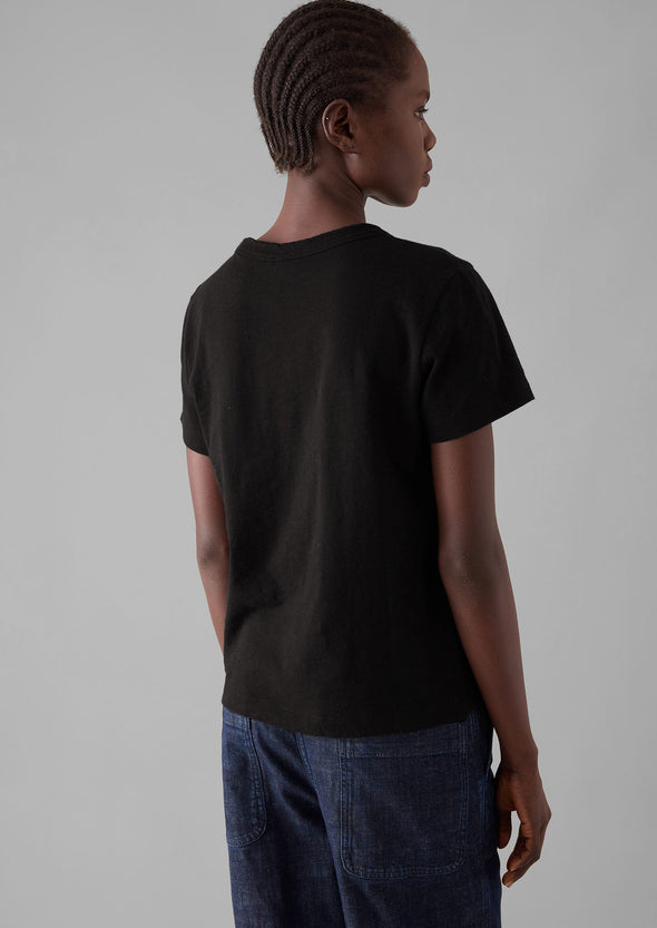 Sadie Organic Cotton Boy Tee | Carbon Black | Women's Tees