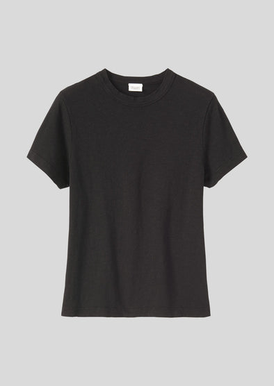 Sadie Organic Cotton Boy Tee | Carbon Black | Women's Tees