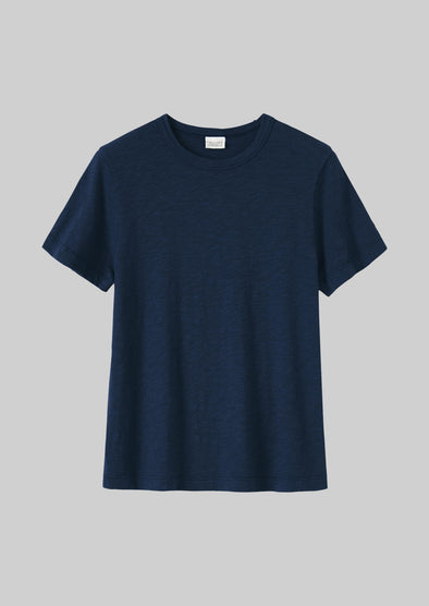 Sadie Organic Cotton Boy Tee | Dark Indigo | Women's Tees