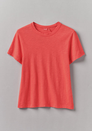 Sadie Organic Cotton Boy Tee | Poppy | Women's Tees