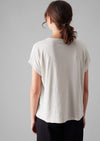 Alda Organic Cotton Easy Tee | Pebble | Women's Tees