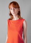 Garment Dyed Organic Cotton Tank Top | Pumpkin | Women's Tanks