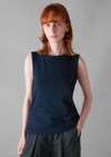 Garment Dyed Organic Cotton Tank Top | Duffle Blue | Women's Tanks