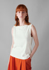 Garment Dyed Organic Cotton Tank Top | Chalk | Women's Tanks