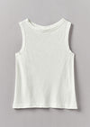 Garment Dyed Organic Cotton Tank Top | Chalk | Women's Tanks