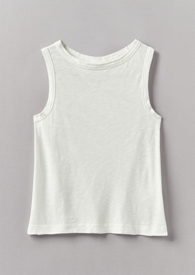 Garment Dyed Organic Cotton Tank Top | Chalk | Women's Tanks