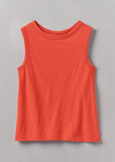 Garment Dyed Organic Cotton Tank Top | Pumpkin | Women's Tanks