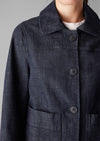 Wide Sleeve Organic Indigo Denim Jacket | Indigo | Women's Jackets