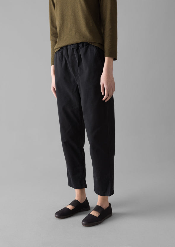 Gabi Cotton Pull On Pants | Soft Black | Women's Pants