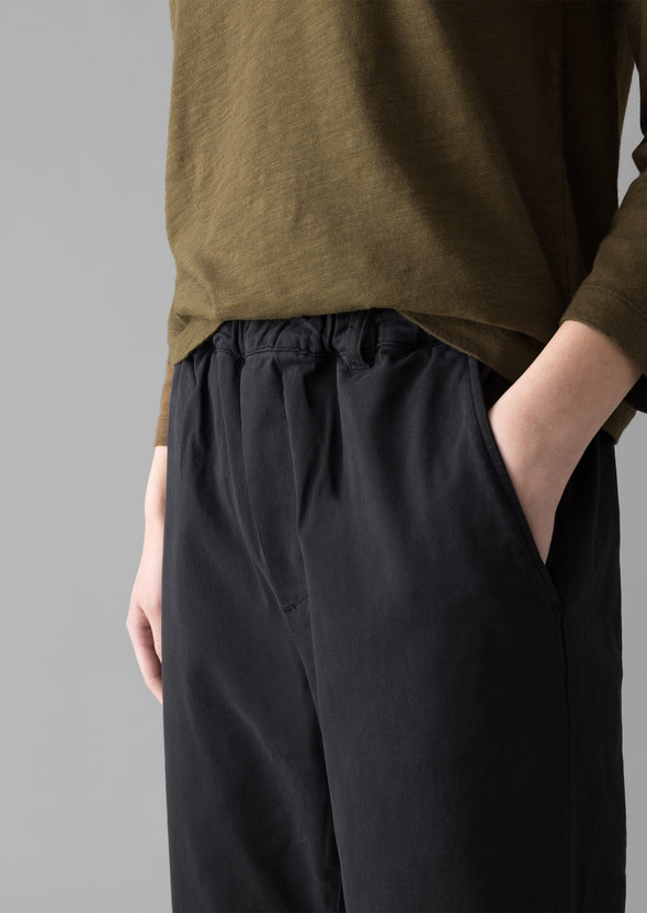 Gabi Cotton Pull On Pants | Soft Black | Women's Pants