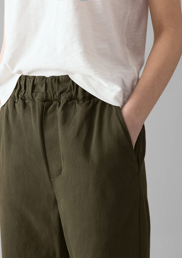 Gabi Cotton Pull On Pants | Loden | Women's Pants