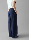 Seren Flat Front Indigo Denim Pants | Indigo | Women's Pants