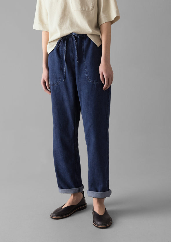 Suki Panelled Denim Pants | Indigo | Women's Pants