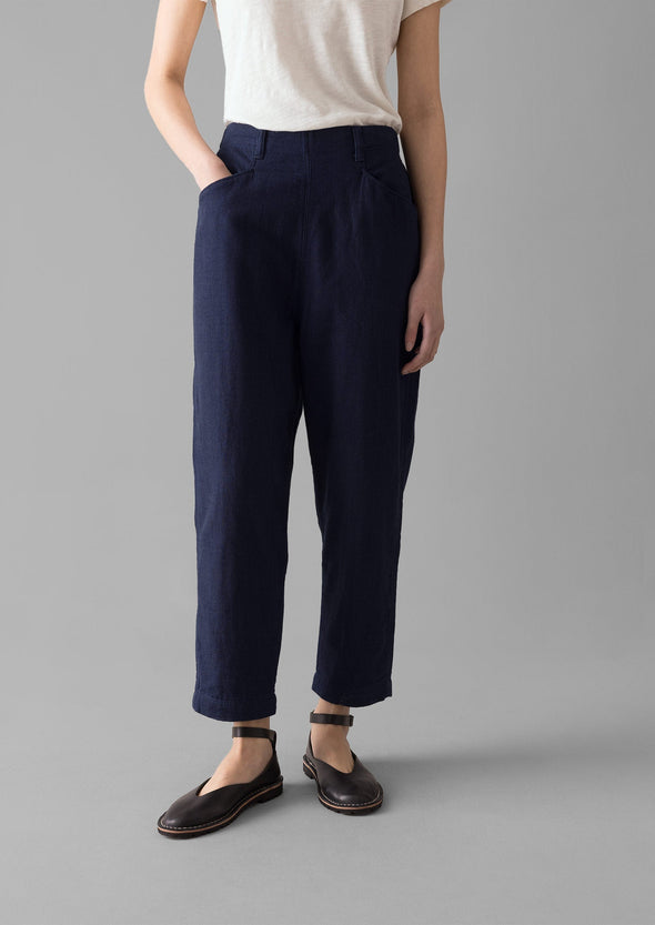 Alix Indigo Twill Pants | Indigo | Women's Pants