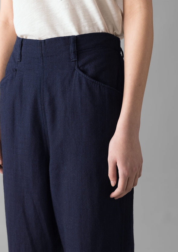 Alix Indigo Twill Pants | Indigo | Women's Pants