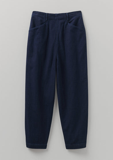 Alix Indigo Twill Pants | Indigo | Women's Pants