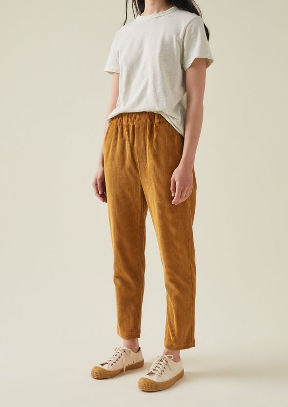 Gabi Organic Cord Pull On Pants | Toffee | Women's Pants