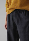 Suki Wool Cotton Seersucker Check Pants | Carbon | Women's Pants