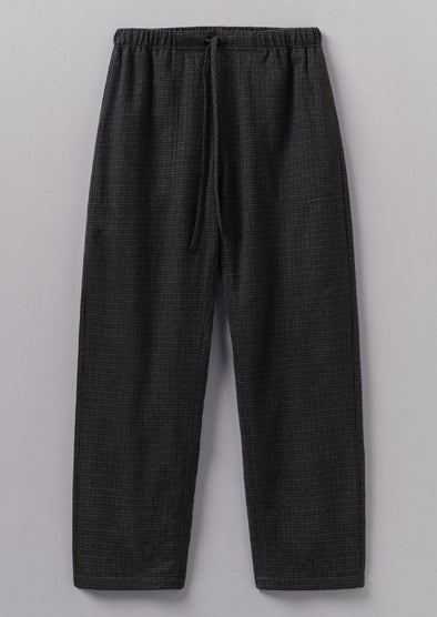 Suki Wool Cotton Seersucker Check Pants | Carbon | Women's Pants