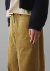 Panelled Organic Cord Pants | Golden Sand | Women's Pants