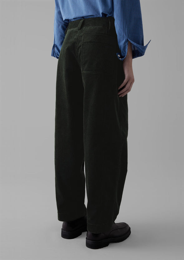 Panelled Organic Cord Pants | Brown Slate | Women's Pants