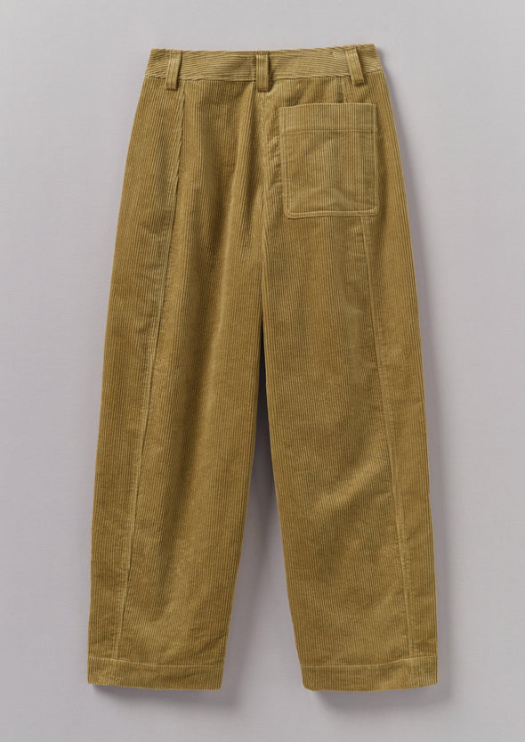 Panelled Organic Cord Pants | Golden Sand | Women's Pants