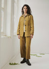 Panelled Organic Cord Pants | Golden Sand | Women's Pants