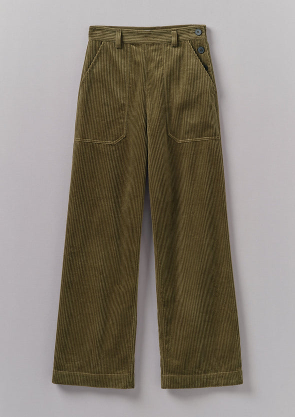 Annie Organic Cord Full Length Pants | Barley | Women's Pants