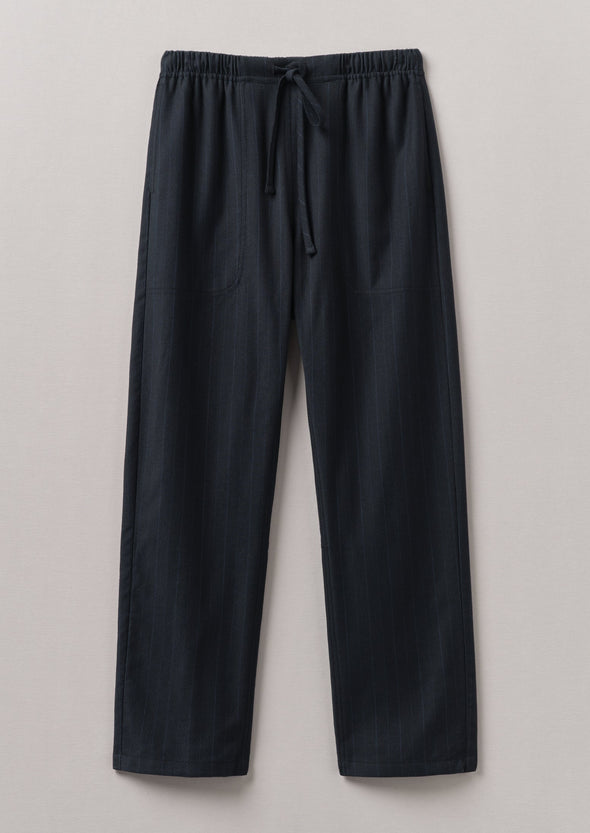 Suki Panelled Wool Cotton Pants | Dark Indigo | Women's Pants