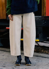 Sculptural Seamed Ecru Denim Pants | Ecru | Women's Pants