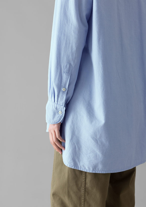 Taro Cotton Oxford Long Shirt | Chambray | Women's Shirts