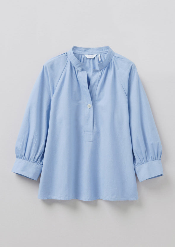 Catrin Cotton Oxford Easy Shirt | Chambray | Women's Shirts