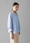 Catrin Cotton Oxford Easy Shirt | Chambray | Women's Shirts