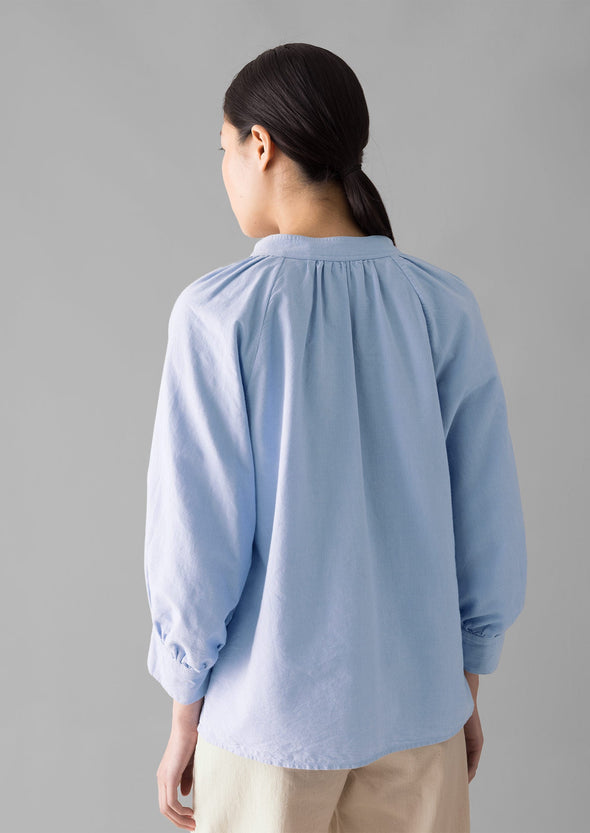 Catrin Cotton Oxford Easy Shirt | Chambray | Women's Shirts