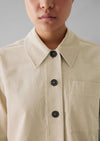 Baya Patch Pocket Organic Cord Shirt | Moonstone | Women's Shirts