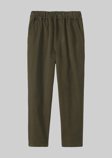 Gabi Cotton Pull On Pants | Loden | Women's Pants