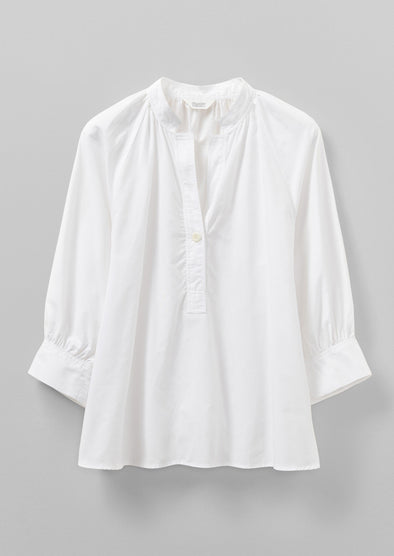 Catrin Cotton Oxford Easy Shirt | White | Women's Shirts